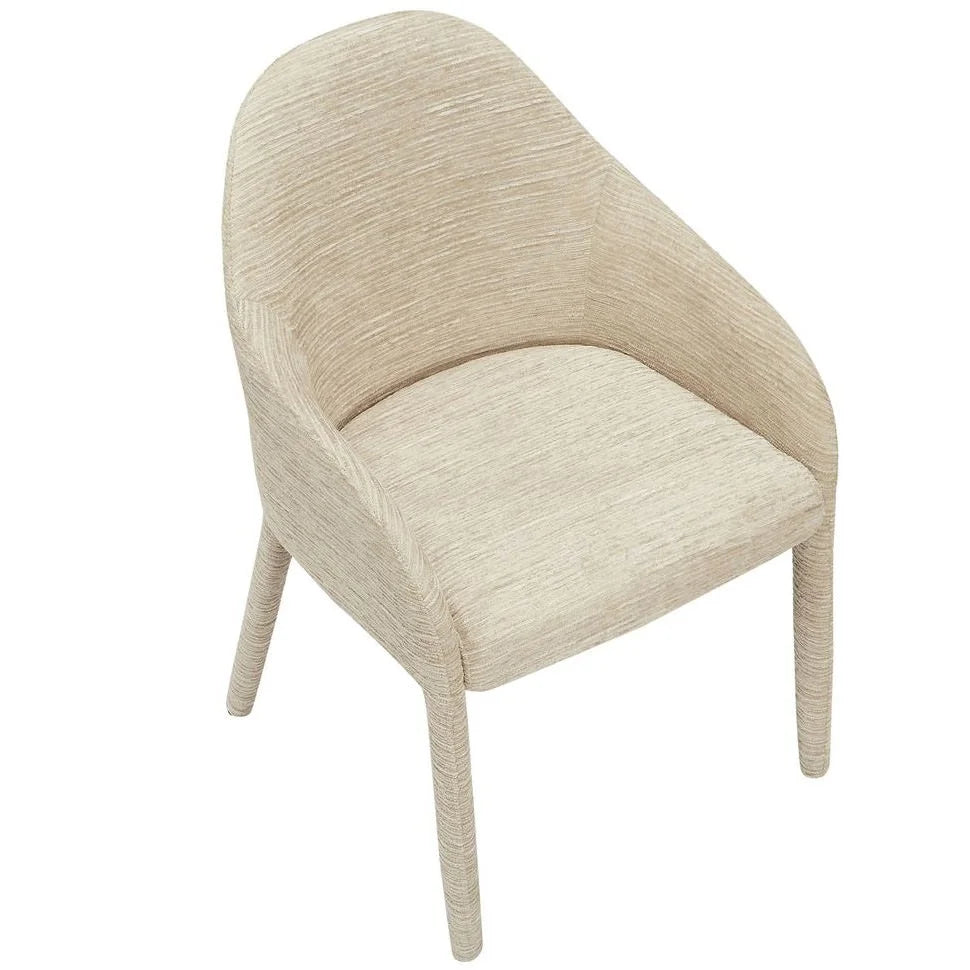 CHALMERS FABRIC DINING CHAIR BEIGE - MyChocolateWood