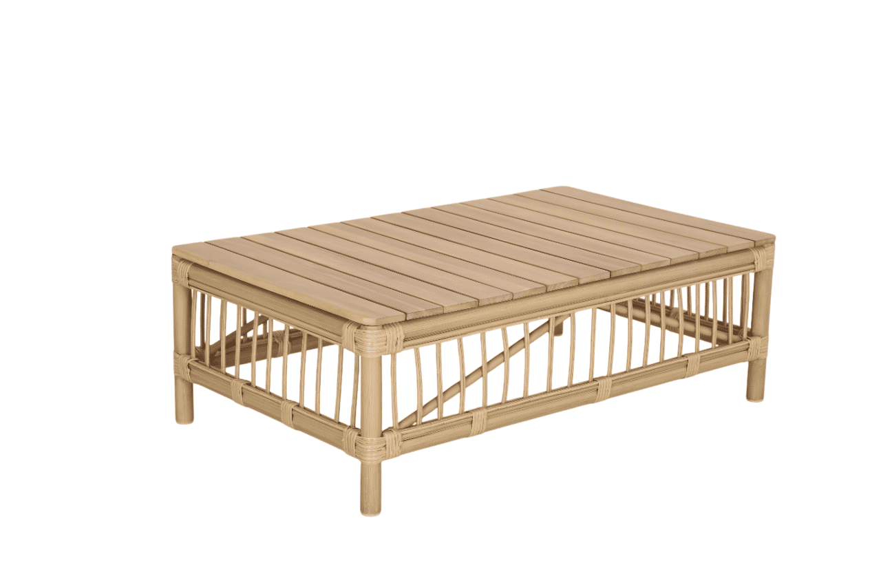 GARLAND 4 PIECE ACACIA WOOD OUTDOORS LOUNGE SETTING LIGHT BAMBOO FINISH/MIXED SAND COLOUR - MyChocolateWood
