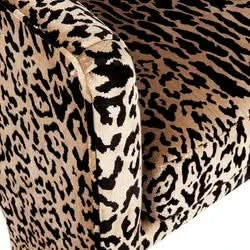 GRETCHEN LEOPARD CHENILLE ARMCHAIR - MyChocolateWood