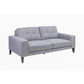 LIZ 3-SEATER + 2-SEATER MID-CENTURY GREY FABRIC SOFA SET - MyChocolateWood