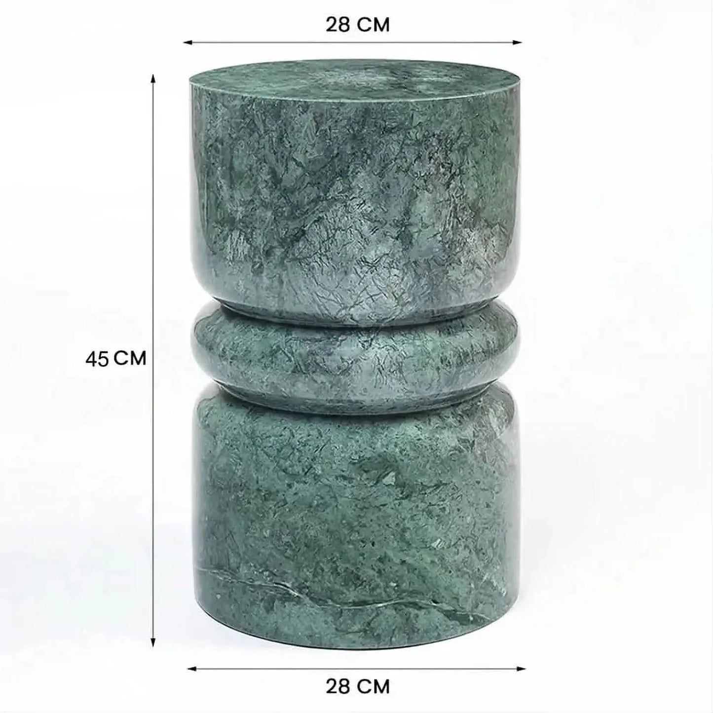 MANI SOLID MARBLE SIDE TABLE/LAMP TABLE/ACCENT TABLE - MyChocolateWood