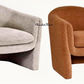 MAGNA CONTEMPORARY FABRIC ARMCHAIR /ACCENT CHAIR/OCCASIONAL CHAIR IN OAT - MyChocolateWood
