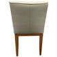MORROW LEATHER DINING CHAIR LIGHT MOCHA/BLACKWOOD - MyChocolateWood