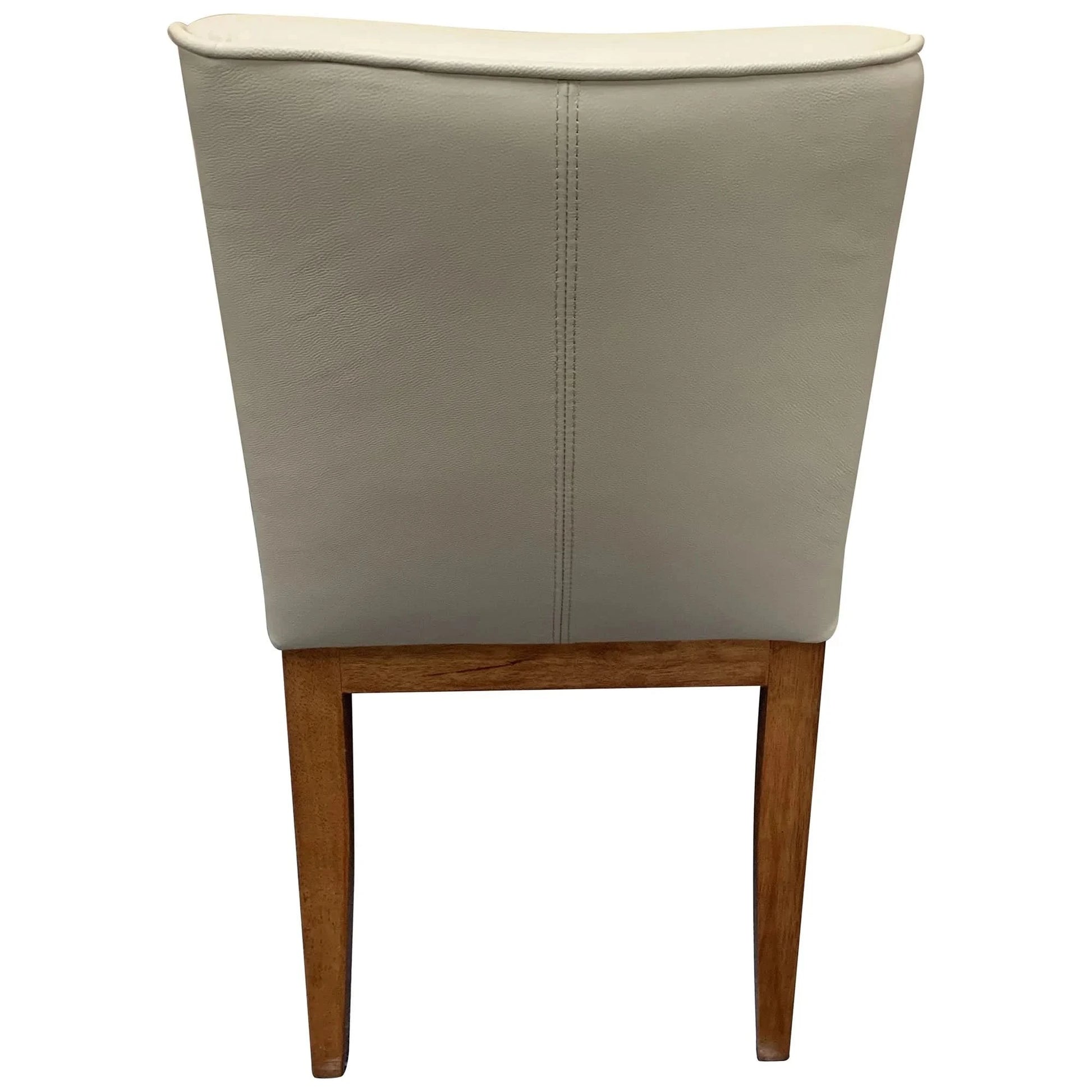 MORROW LEATHER DINING CHAIR LIGHT MOCHA/BLACKWOOD - MyChocolateWood