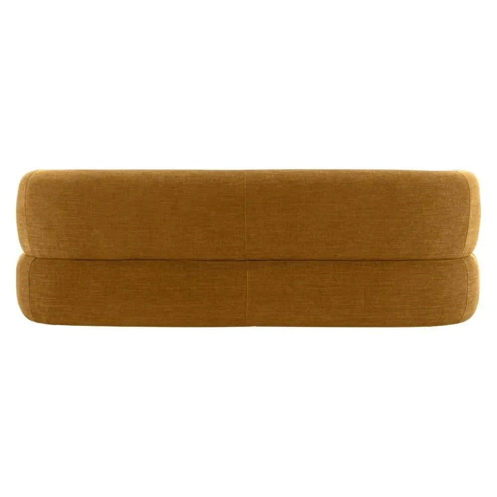 BEECHAM 3-SEATER CHENILLE SOFA MUSTARD - MyChocolateWood