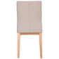 OAKLEY LEATHER DINING CHAIR LIGHT MOCHA/NATURAL - MyChocolateWood