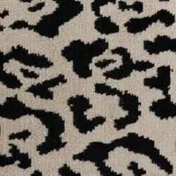 NAMAR STOOL - LEOPARD CHENILLE - MyChocolateWood