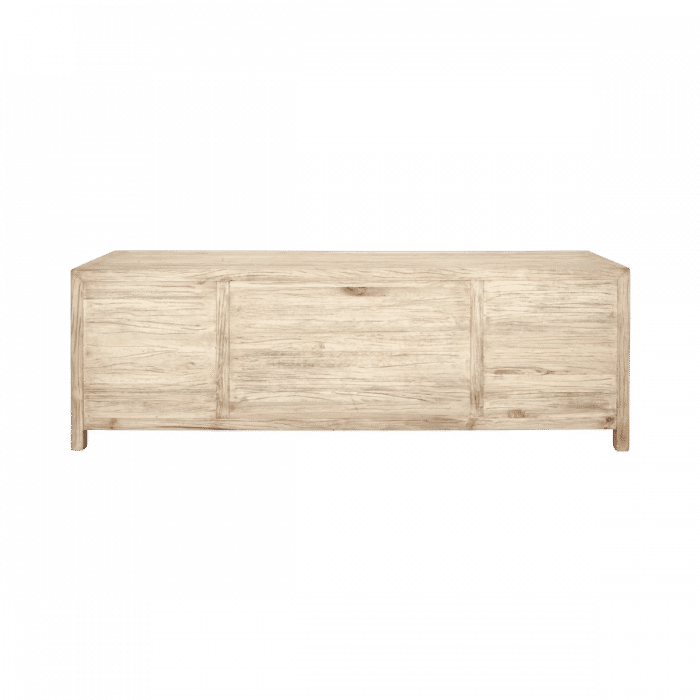 JOELLE 4-DRAWER 2-DOOR CABINET/SIDEBOARD/BUFFET DISTRESSED NATURAL - MyChocolateWood