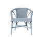 Wenglor Rattan Armchair in Ocean Blue side