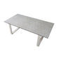 Frinton 4-Piece Outdoor Lounge Set in Cream - Chocolate Wood