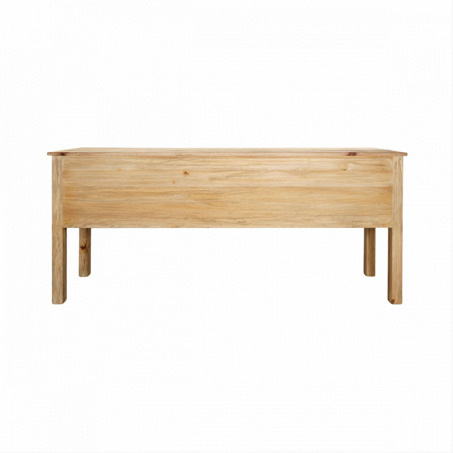 Joelle 4-Drawer 2-Door Buffet in Distressed Rustic - Chocolate Wood