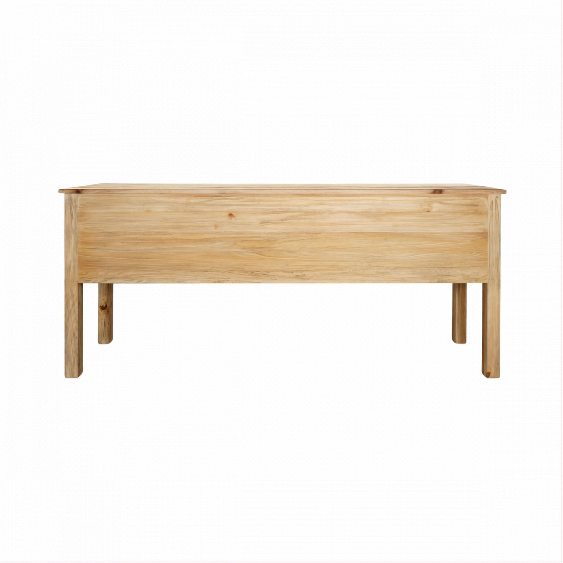 Joelle 4-Drawer 2-Door Buffet in Distressed Rustic - Chocolate Wood