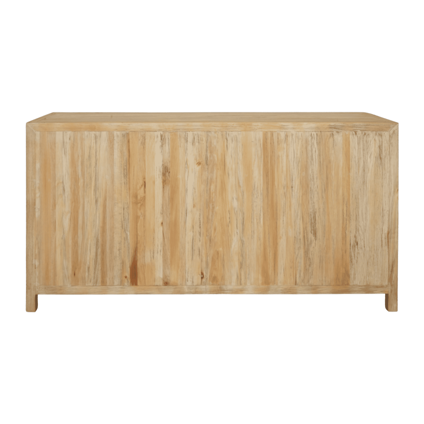 Joelle 4-Drawer 4-Door Sideboard in Distressed Rustic - Chocolate Wood