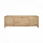 Joelle 4-Drawer 2-Door Cabinet in Distressed Rustic - Chocolate Wood
