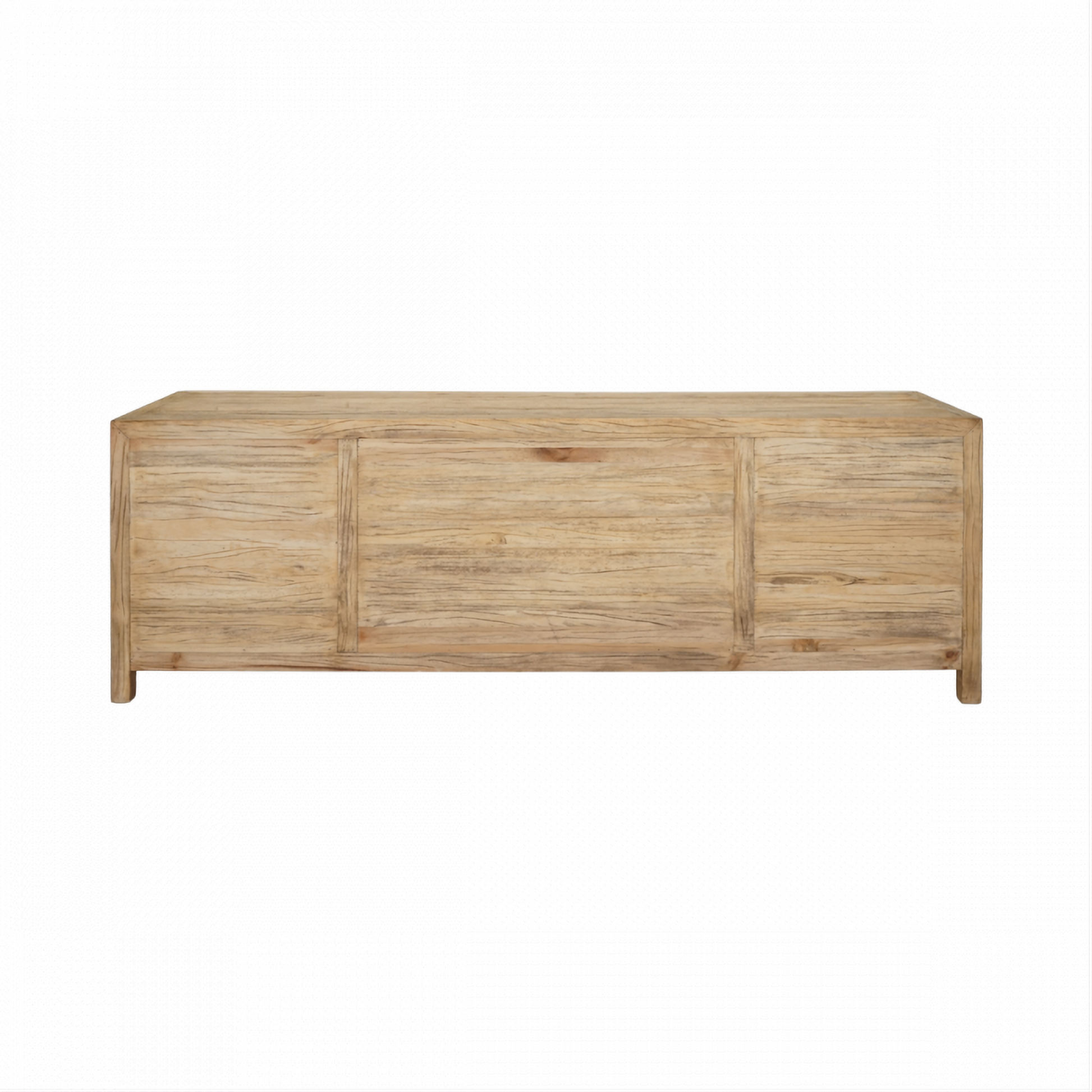 Joelle 4-Drawer 2-Door Cabinet in Distressed Rustic - Chocolate Wood