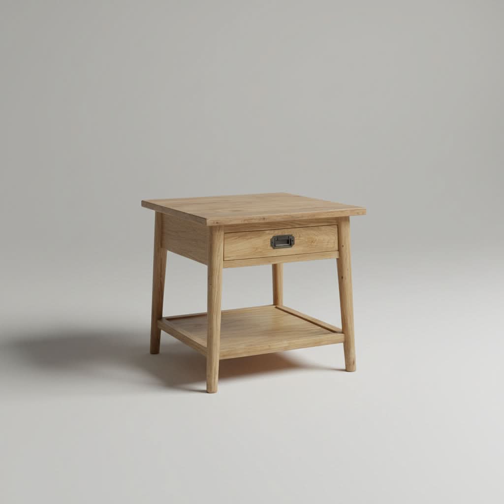 FITAN SOLID OAK LAMP TABLE/SIDE TABLE (Copy) - MyChocolateWood
