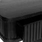 PEMBROKE OAK TIMBER 2-DRAWER CONSOLE TABLE HALL TABLE BLACK - MyChocolateWood