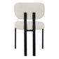 KILBRIN NATURAL CHENILLE/BLACK METAL DINING CHAIR - MyChocolateWood