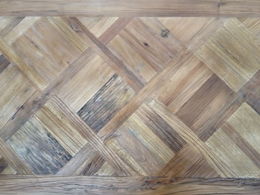 CASA RECYCLED ELM RUSTIC 2-DRAWER CONSOLE/HALL TABLE PARQUETRY TOP 140CM (Copy) (Copy) - MyChocolateWood