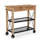 MEDGAR  RECYCLED BUTLERS TROLLEY ON WHEELS - MyChocolateWood