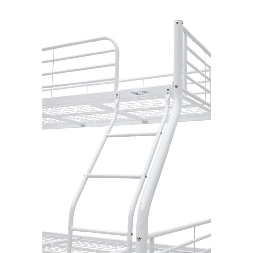 CURZON SINGLE OVER DOUBLE  BUNK BEDS WHITE - MyChocolateWood