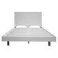 FARAH 4 PIECE SOLID ACACIA BEDROOM SUITE: KING BED, 2X BEDSIDES,TALLBOY WHITE
