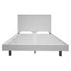 FARAH 4 PIECE SOLID ACACIA BEDROOM SUITE: KING BED, 2X BEDSIDES,TALLBOY WHITE