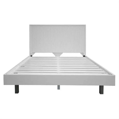FARAH 4 PIECE SOLID ACACIA BEDROOM SUITE: KING BED, 2X BEDSIDES,TALLBOY WHITE