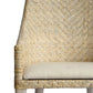 LAMAR RATTAN ARMCHAIR ACCENT CHAIR/ LOUNGE CHAIR WHITEWASH/IVORY LEGS - MyChocolateWood