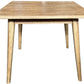 FITAN SOLID OAK SQUARE DINING TABLE (90 X 90) NATURAL + 4 MELROSE ELM WOOD CROSSBACK CHAIRS WHITE - MyChocolateWood