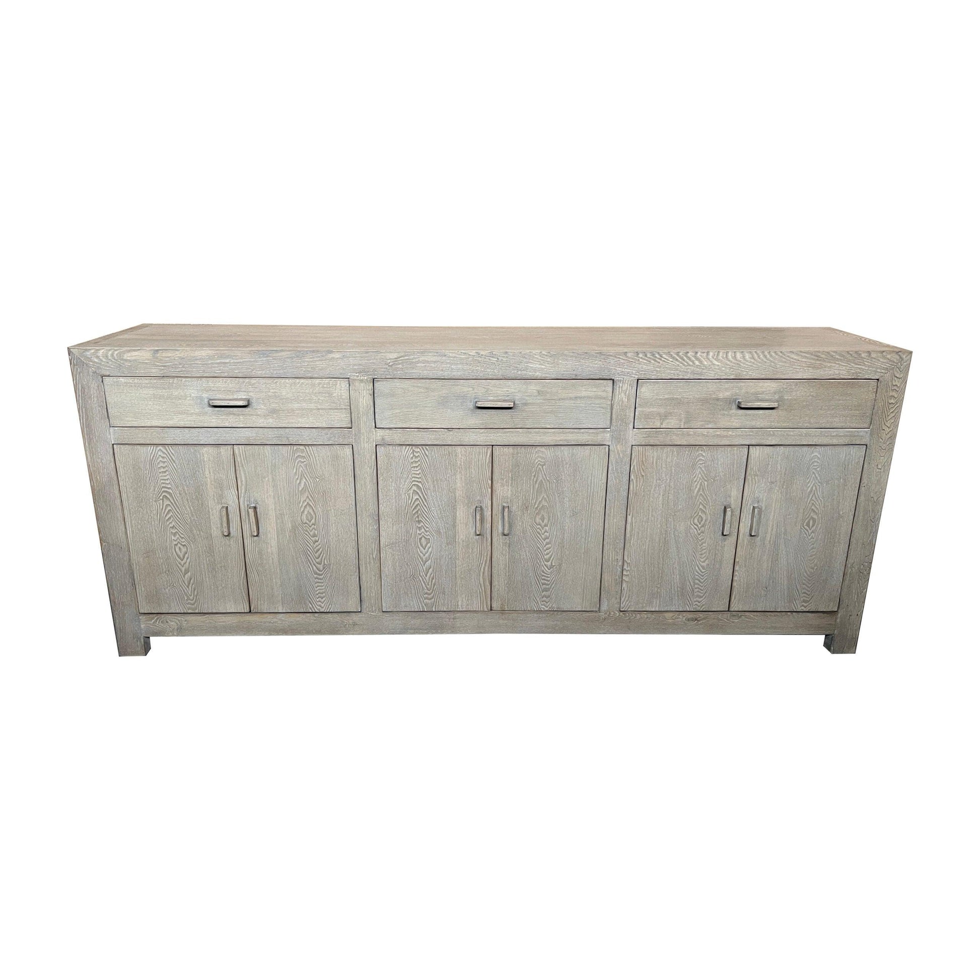 NEVANA  RECYCLED ELM TIMBER SIDEBOARD/BUFFET 6 DOORS 3 DRAWERS NATURAL - MyChocolateWood