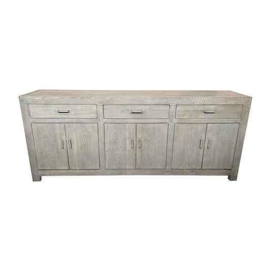 NEVANA  RECYCLED ELM TIMBER SIDEBOARD/BUFFET 6 DOORS 3 DRAWERS NATURAL - MyChocolateWood