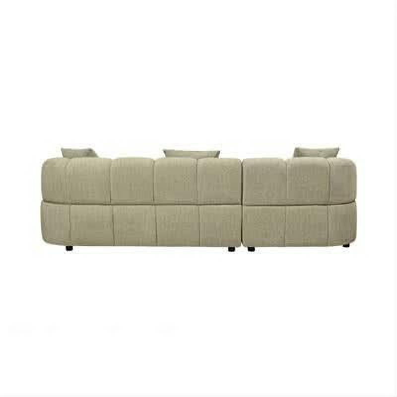 Elvina Fabric 2-Seater Sofa with Left Hand Facing Chaise in Pistachio