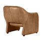 ANDERS TOP GRAIN COW LEATHER ARMCHAIR LIGHT BROWN - MyChocolateWood