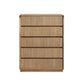 Ava Messmate Timber 5 Drawer Tallboy /Chest of Drawers