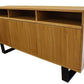 HAROLD ELM VENEER/MDF BUFFET/SIDEBOARD 3 DOORS  NATURAL/BLACK
