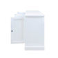 BRETTON ACACIA TIMBER 4 DOOR BUFFET/SIDEBOARD WHITE