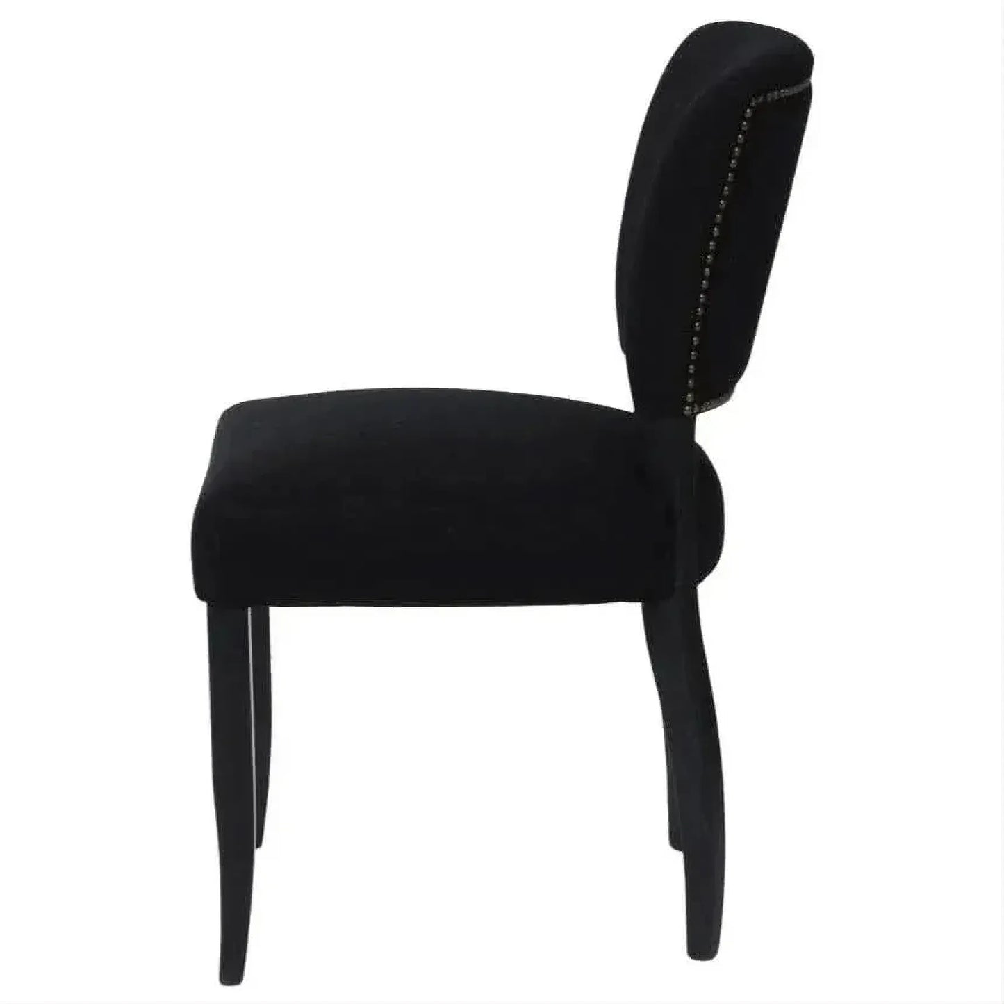 Cavendish Linen Dining Chair in Black