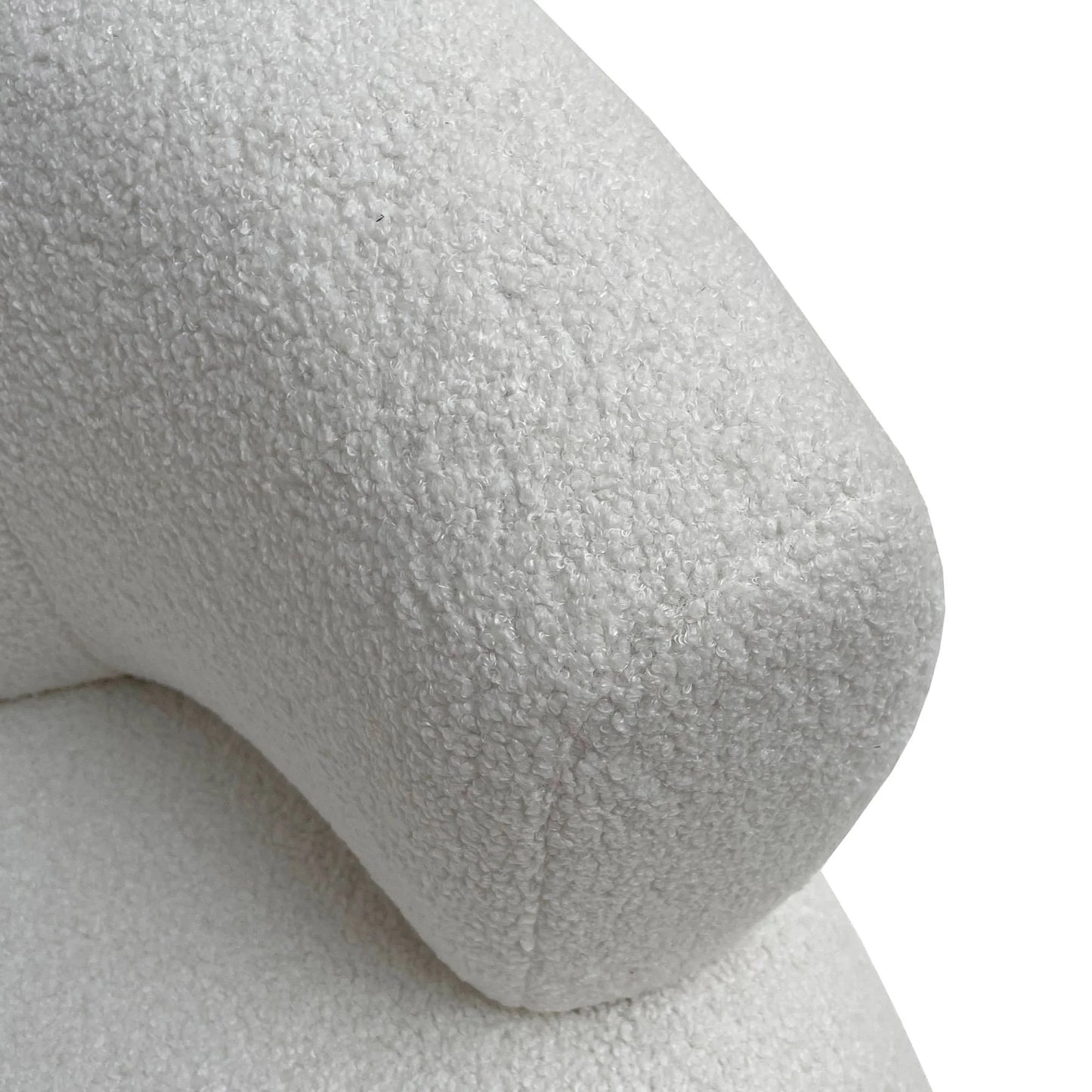 Daventry Ashwood/Fine Boucle Occasional Chair/Lounge Chair - Snow