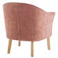 ELMORE CHENILLE FABRIC TUB CHAIR/OCCASIONAL CHAIR CORAL (Copy) - MyChocolateWood