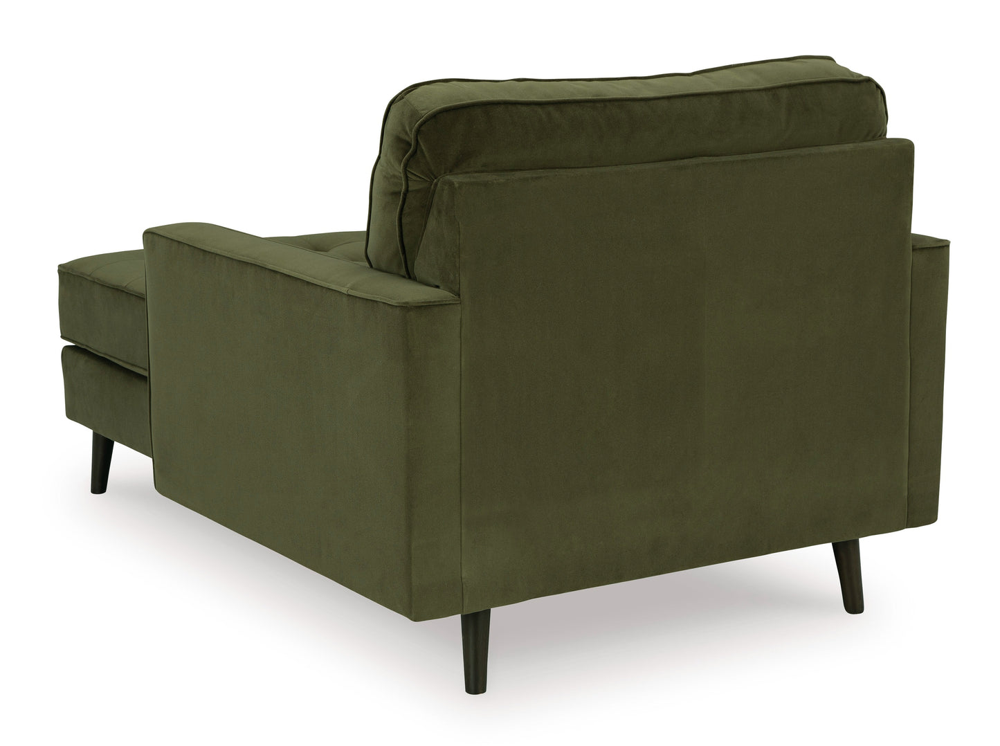 Flavia Fabric 1 seater Chaise - Green Velvet