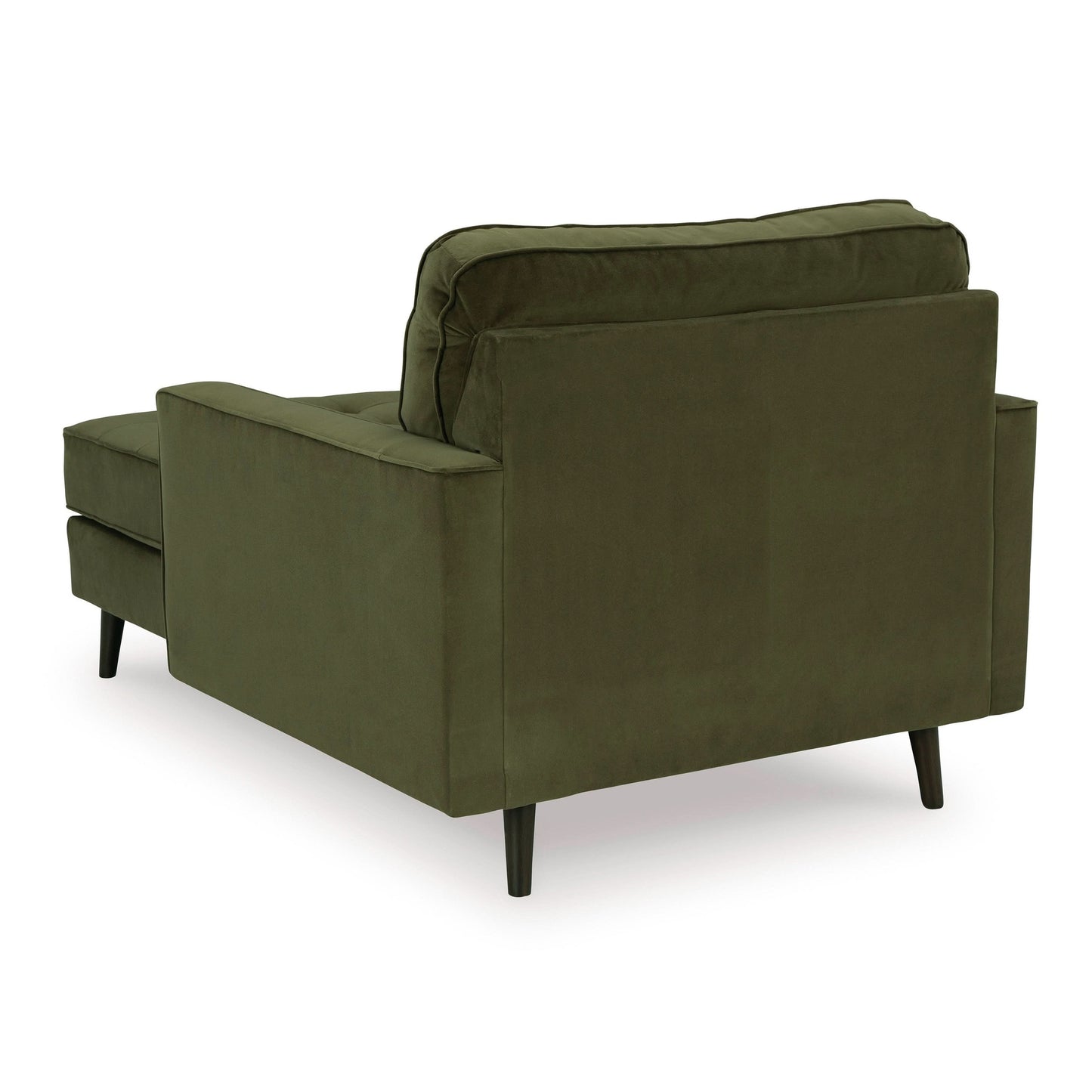 Flavia Fabric 1 seater Chaise - Green Velvet