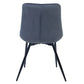 RENI VELVET FABRIC DINING CHAIR GREY - MyChocolateWood