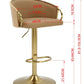 Cilla Gas Lift Swivel Bar Stool Gold