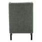 SILAS WINTER MOSS CHENILLE WING BACK ARMCHAIR/OCCASIONAL CHAIR - MyChocolateWood