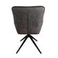 Reece Fabric Swivel Dining Armchair / Accent Chair in Grey