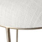 JACE GOLD STEEL BAR STOOL - NATURAL LINEN - MyChocolateWood