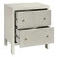 JAYLA LARGE GREY 2-DRAWER BEDSIDE TABLE - MyChocolateWood