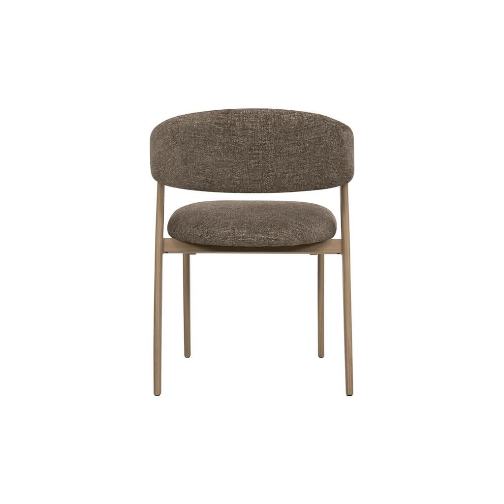 Leemor Fabric Dining Chair Taupe/Light Smoke Colour