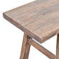 Harlow Solid Hardwood Rustic Bench 120cm in Natural - Chocolate Wood